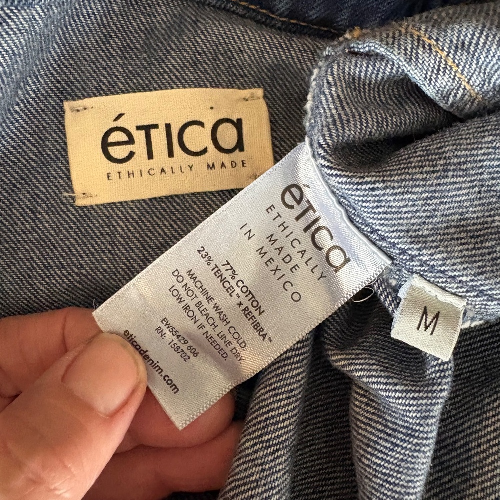Etica denim wrap dress - Picture 7 of 7